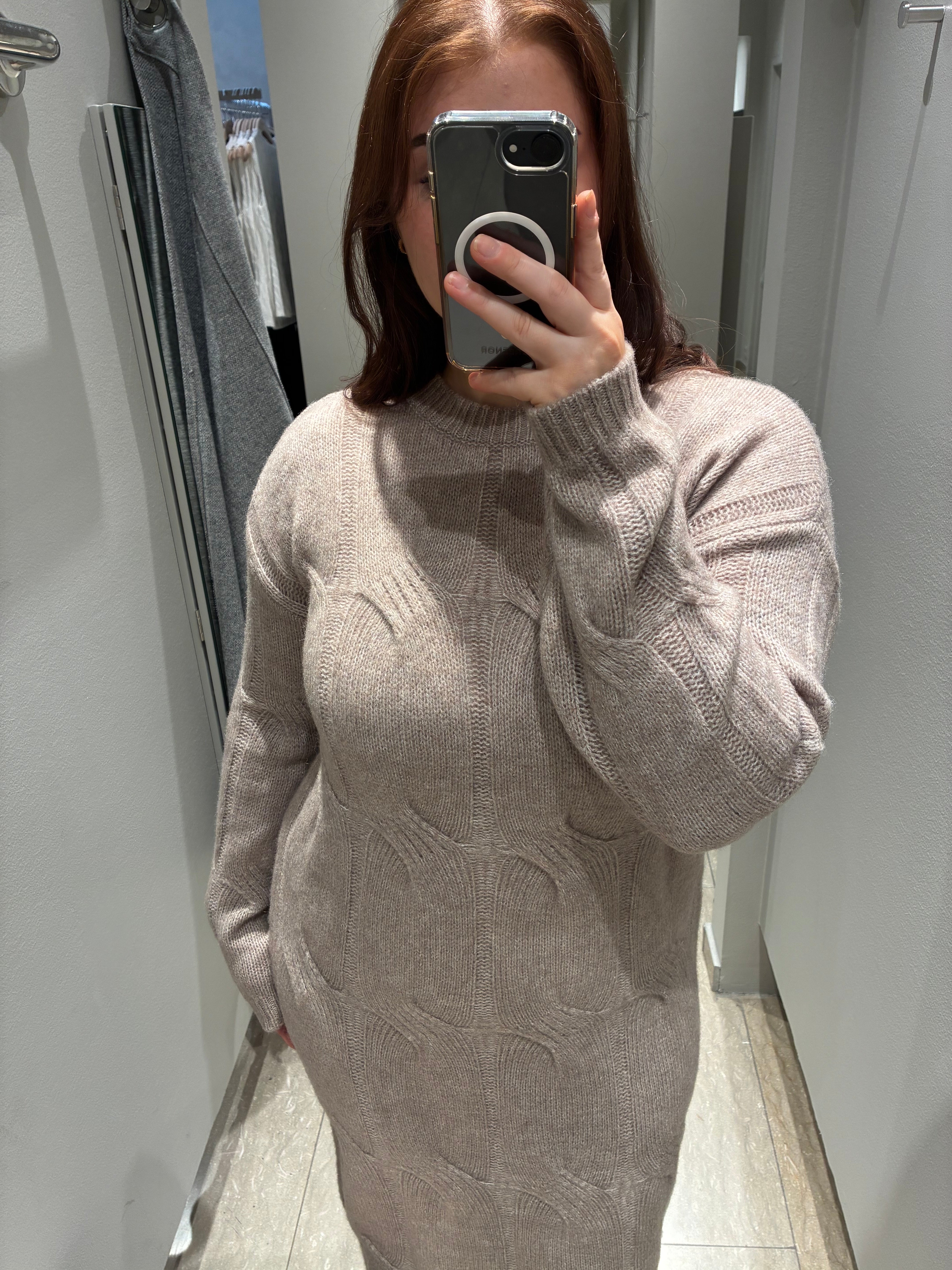 PCJENNA Midi Dress - Greige